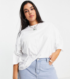 Белая оversized-футболка свободного кроя ASOS DESIGN Curve-Белый