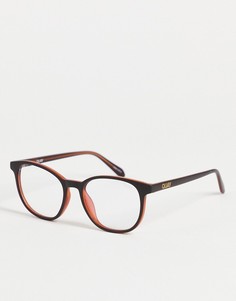 Женские коричневые очки с защитой от синего излучения Quay Blueprint-Коричневый цвет
