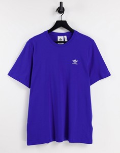 Насыщенно-синяя футболка adidas Originals Essentials-Голубой