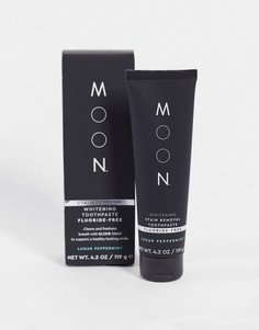Отбеливающая зубная паста для удаления пятен без фтора Moon, 119 г-Бесцветный