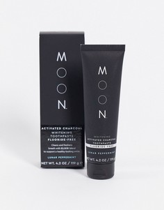 Отбеливающая зубная паста с активированным углем без фтора Moon, 119 г-Бесцветный