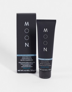 Отбеливающая зубная паста против кариеса с фтором Moon, 119 г-Бесцветный