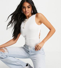 Белое боди с открытой спиной Missguided-Белый