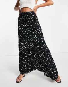 Черная юбка макси с принтом Free People Thats A Wrap-Черный цвет