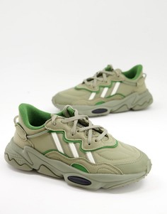 Кроссовки цвета хаки adidas Originals-Зеленый цвет