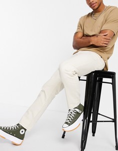 Бежевые прямые джинсы Topman-Белый