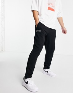 Черные джоггеры с эластичными манжетами Topman-Черный цвет