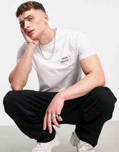 Белая футболка с маленьким текстовым логотипом Armani Exchange-Белый