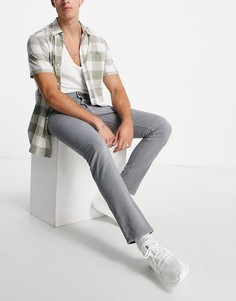 Серые узкие брюки Jack & Jones-Серый