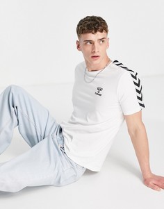 Белая классическая футболка с шевронным узором Hummel-Белый