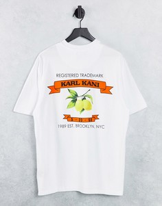 Белая футболка с маленьким логотипом Karl Kani-Белый