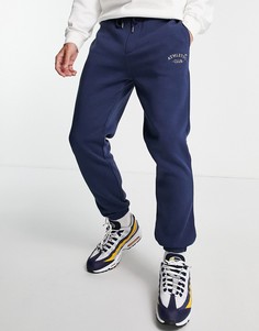 Темно-синие джоггеры свободного кроя с небольшим логотипом Jack & Jones Originals-Темно-синий