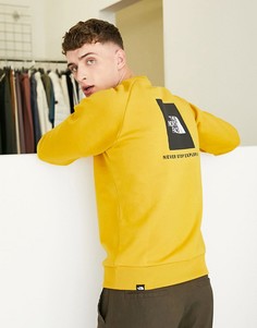 Желтый свитшот с рукавами реглан The North Face