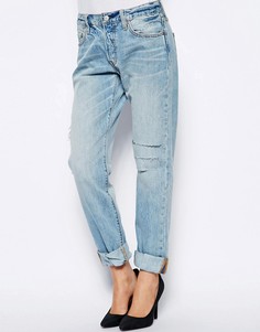 Рваные джинсы бойфренда Levis 501-Голубой Levis®