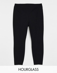 Черные брюки скинни с завышенной талией ASOS DESIGN Hourglass-Черный цвет