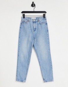 Выбеленные джинсы в винтажном стиле Topshop-Голубой