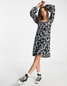 Свободное платье с цветочным принтом Vila-Разноцветный