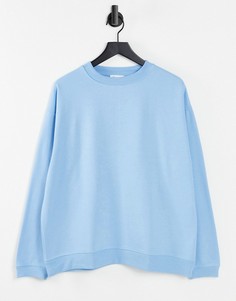 Голубой oversized-свитшот Topshop