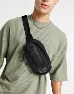 Черная сумка-кошелек на пояс Bershka-Черный цвет