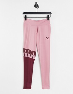 Розовые леггинсы длиной 7/8 Puma-Розовый цвет