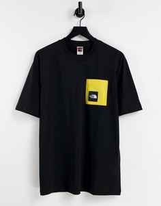 Черная футболка с безопасным карманом The North Face Black Box-Черный цвет