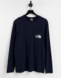 Темно-синий лонгслив The North Face Tisack