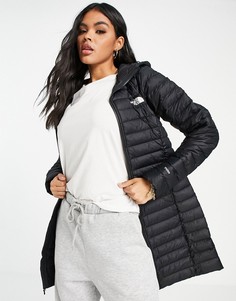 Черная парка из эластичной ткани с капюшоном The North Face-Черный цвет