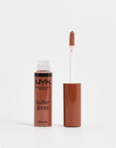 Блеск для губ NYX Professional Makeup Butter Gloss – Fudge Me-Коричневый цвет