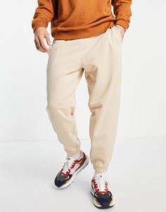 Бежевые джоггеры в стиле oversized ASOS DESIGN-Светло-бежевый цвет