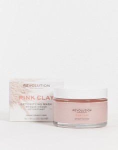 Детокс-маска для лица из розовой глины в большой упаковке Revolution Skincare Pink Clay, 100 мл-Бесцветный