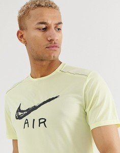 Желтая футболка с логотипом Nike Running - Miler-Желтый