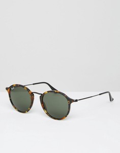 Круглые солнцезащитные очки Ray-Ban 0RB2447-Коричневый