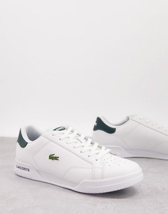Бело-зеленые кроссовки Lacoste Twin Serve-Белый