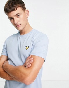 Голубая футболка с логотипом Lyle & Scott-Голубой