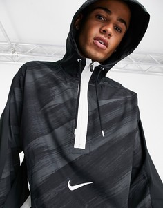 Черный худи на сквозной молнии Nike Training Sport Clash-Черный цвет