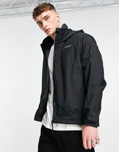 Черная двухслойная куртка с капюшоном adidas Terrex Multi RAIN.RDY Primegreen-Черный цвет