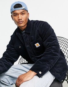 Темно-синее вельветовое пальто Carhartt WIP-Темно-синий