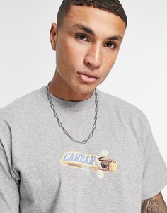 Серая футболка с принтом шоколадной плитки Carhartt WIP-Серый