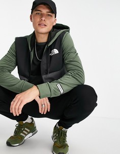 Куртка цвета хаки со вставками The North Face Mountain Athletic-Зеленый