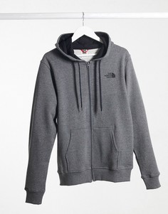 Серое худи на молнии The North Face-Серый