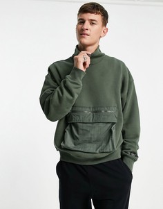 Зеленый свитшот с высоким воротом и карманом-карго Levis-Зеленый цвет Levis®