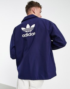 Темно-синяя куртка adidas Originals adicolor-Темно-синий