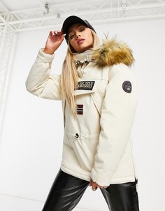 Куртка кремового цвета с капюшоном Napapijri Skidoo-Белый