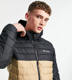 Черно-бежевая куртка с капюшоном Columbia Power Lite – эксклюзивно для ASOS-Черный цвет