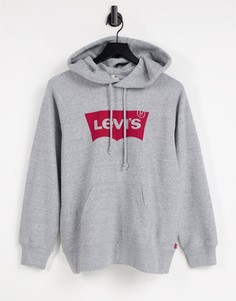 Спортивный укороченный худи дымчатого цвета Levis-Серый Levis®