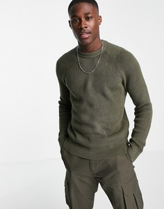 Джемпер с круглым вырезом Calvin Klein Jeans-Зеленый цвет