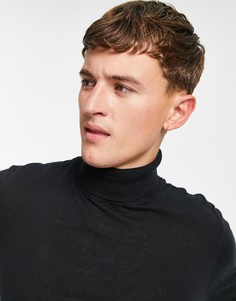 Черная водолазка Topman-Черный цвет