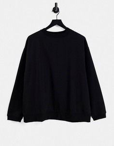 Черный oversized-свитшот Topshop-Черный цвет