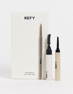 Набор для ухода за бровями Refy (Medium)-Brunette