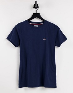 Темно-синяя классическая футболка Tommy Jeans-Темно-синий